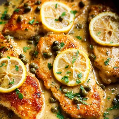 Classic Chicken Piccata with Bright Lemon-Caper Sauce