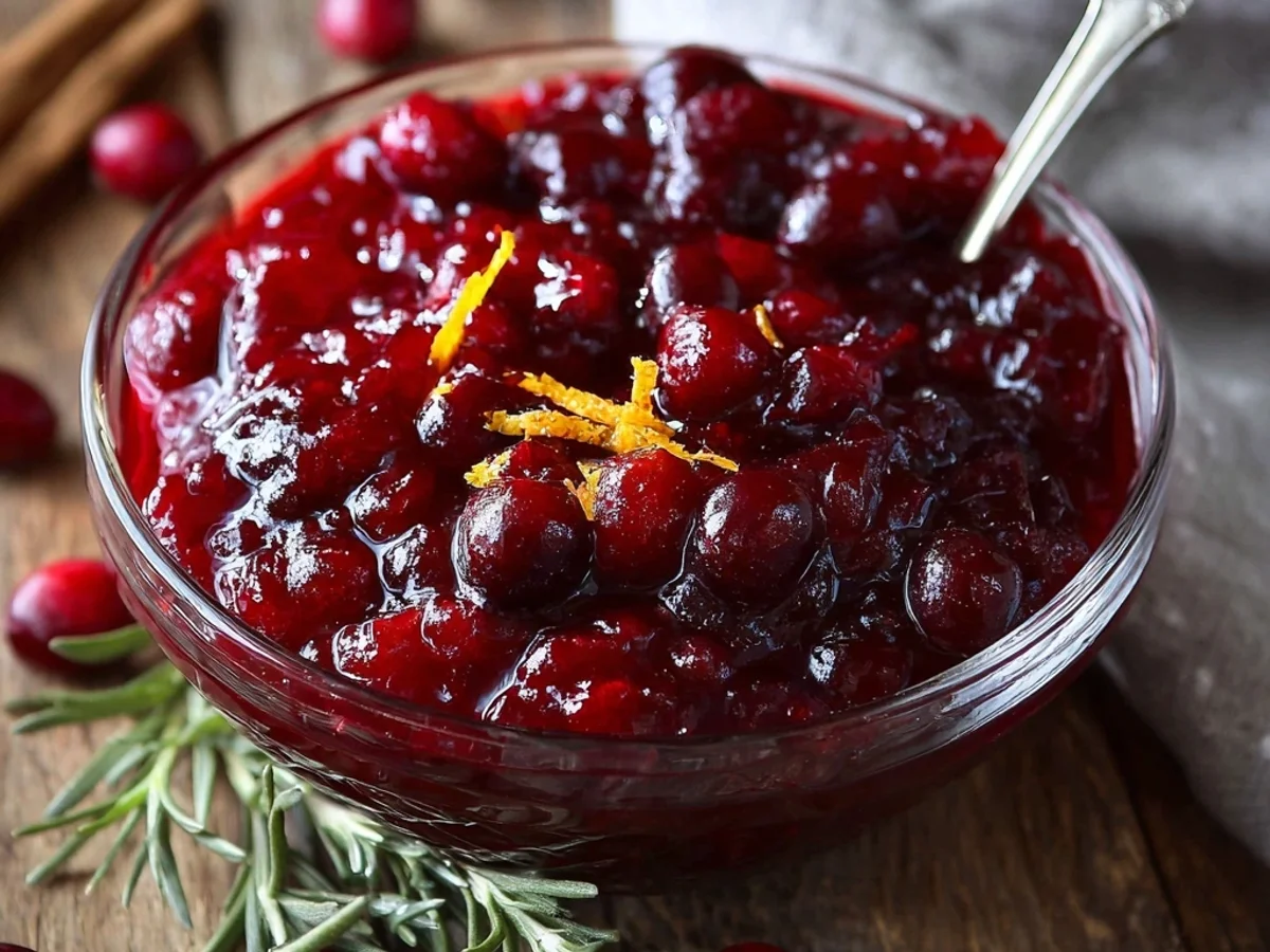 Classic Christmas Cranberry Sauce: Tangy & Bright - Featured Image