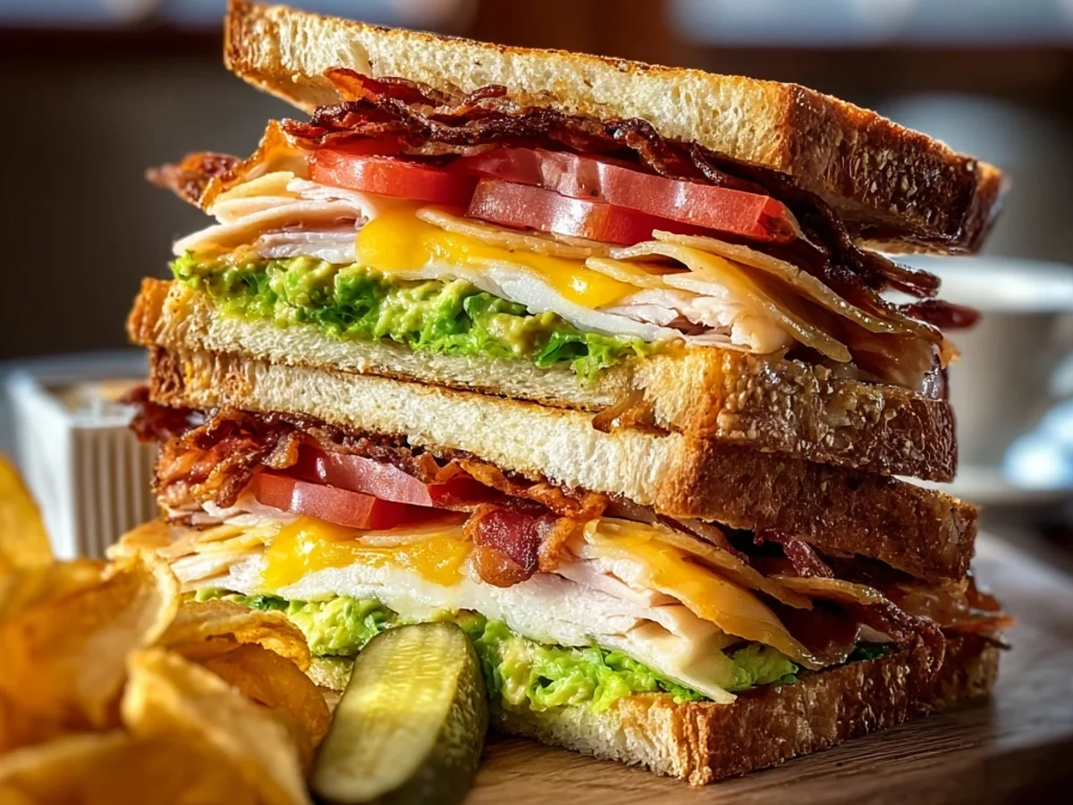 Classic Cowboy Club Sandwich Recipe: Hearty Lunch Favorite - Featured Image