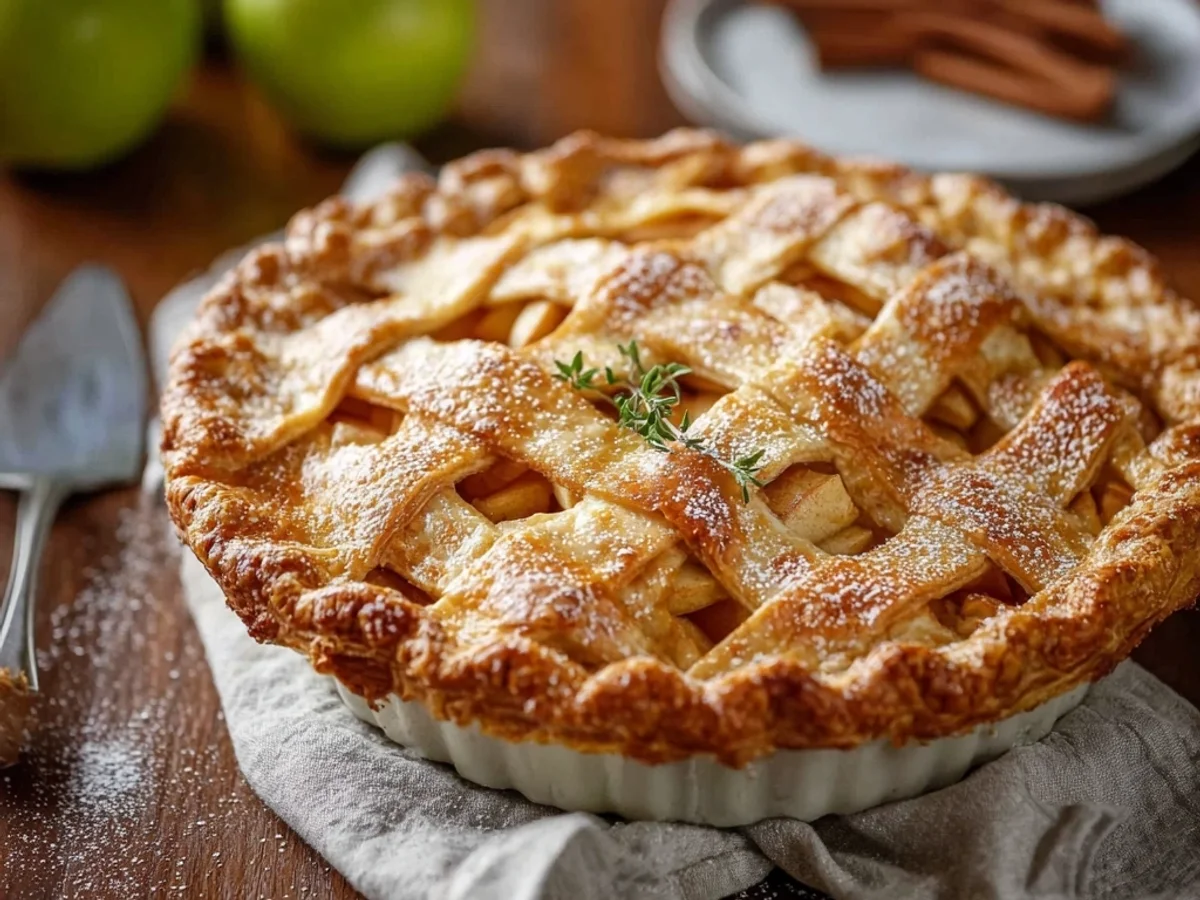 Classic Homemade Apple Pie: Flaky Crust, Tender Apples - Featured Image
