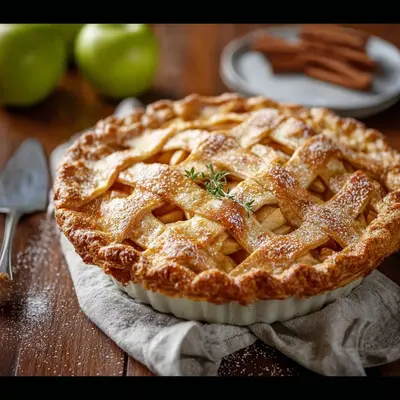 Classic Homemade Apple Pie: Flaky Crust, Tender Apples