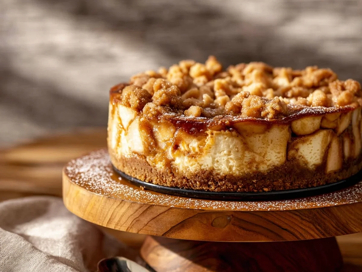 Creamy Apple Pie Cheesecake: A Seasonal Treat - Featured Image