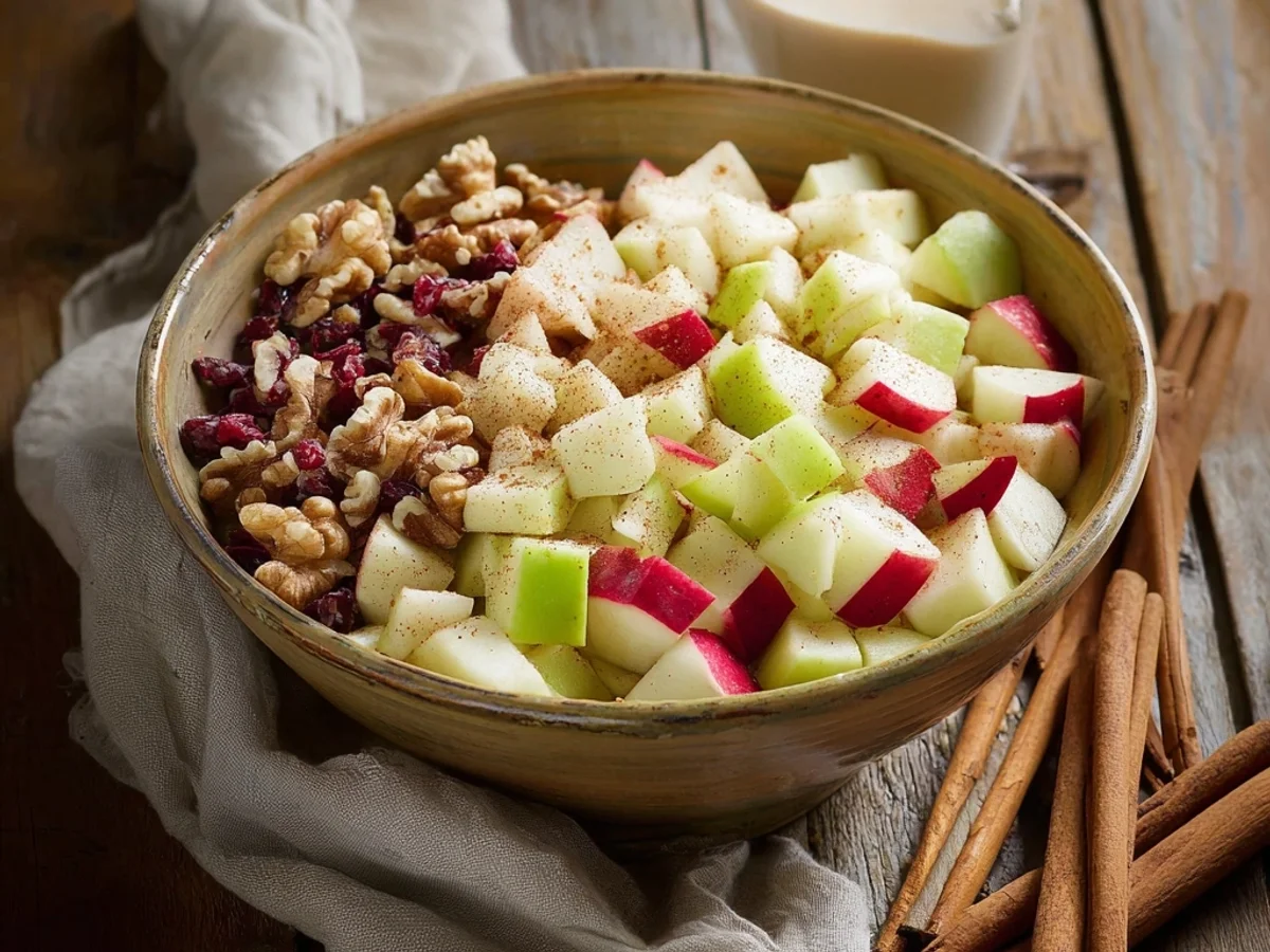 Creamy Apple Walnut Fruit Salad: A Fresh, Crisp Treat - Featured Image