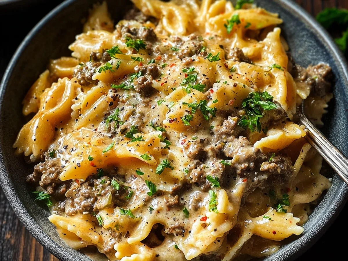 Creamy Beef Pasta: Hearty Weeknight Dinner - Featured Image