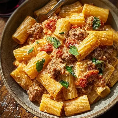 Creamy Beef Sausage Rigatoni: Weeknight Comfort Pasta