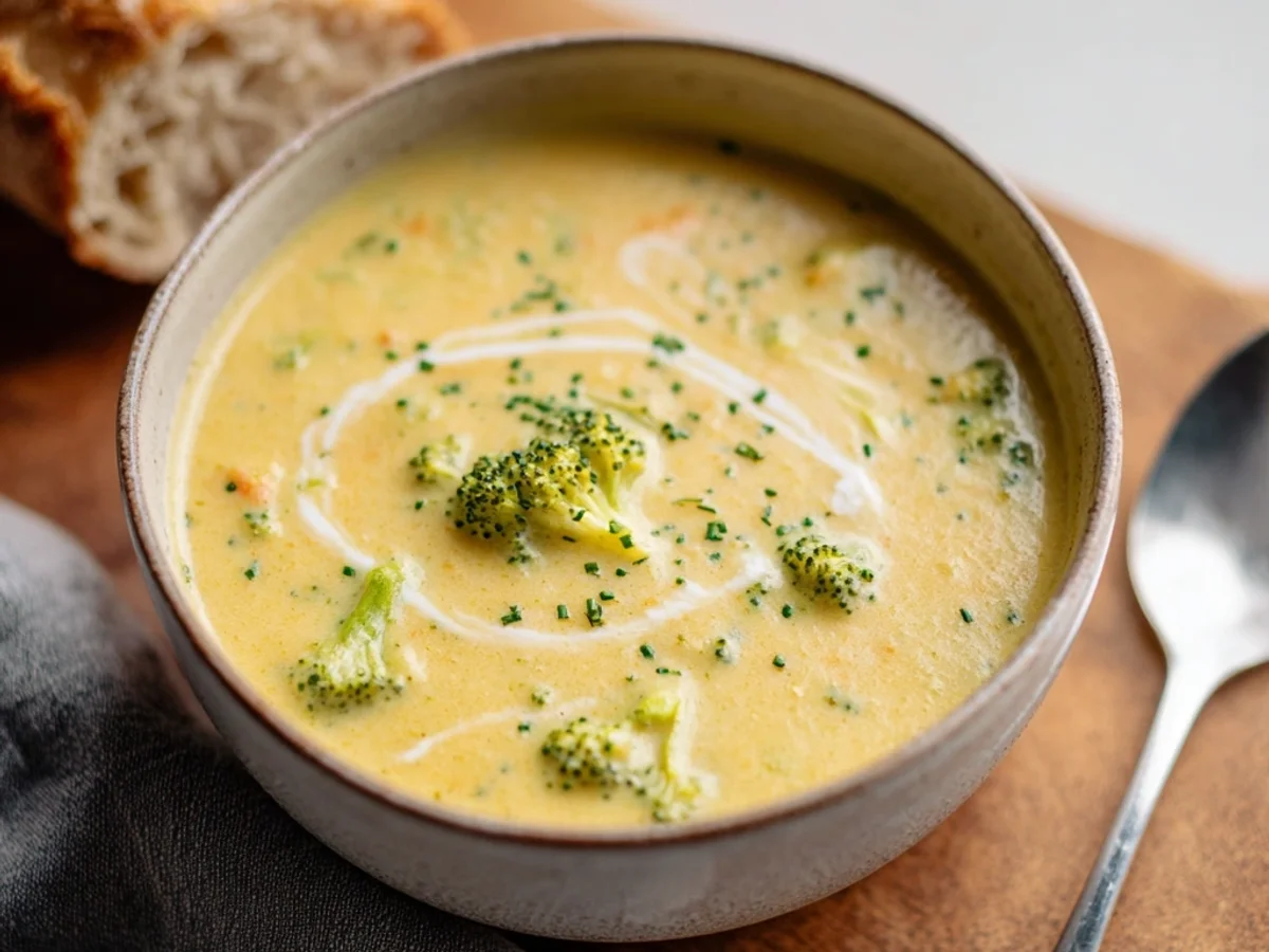 Creamy Broccoli Cheddar Soup: Hearty & Flavorful - Featured Image