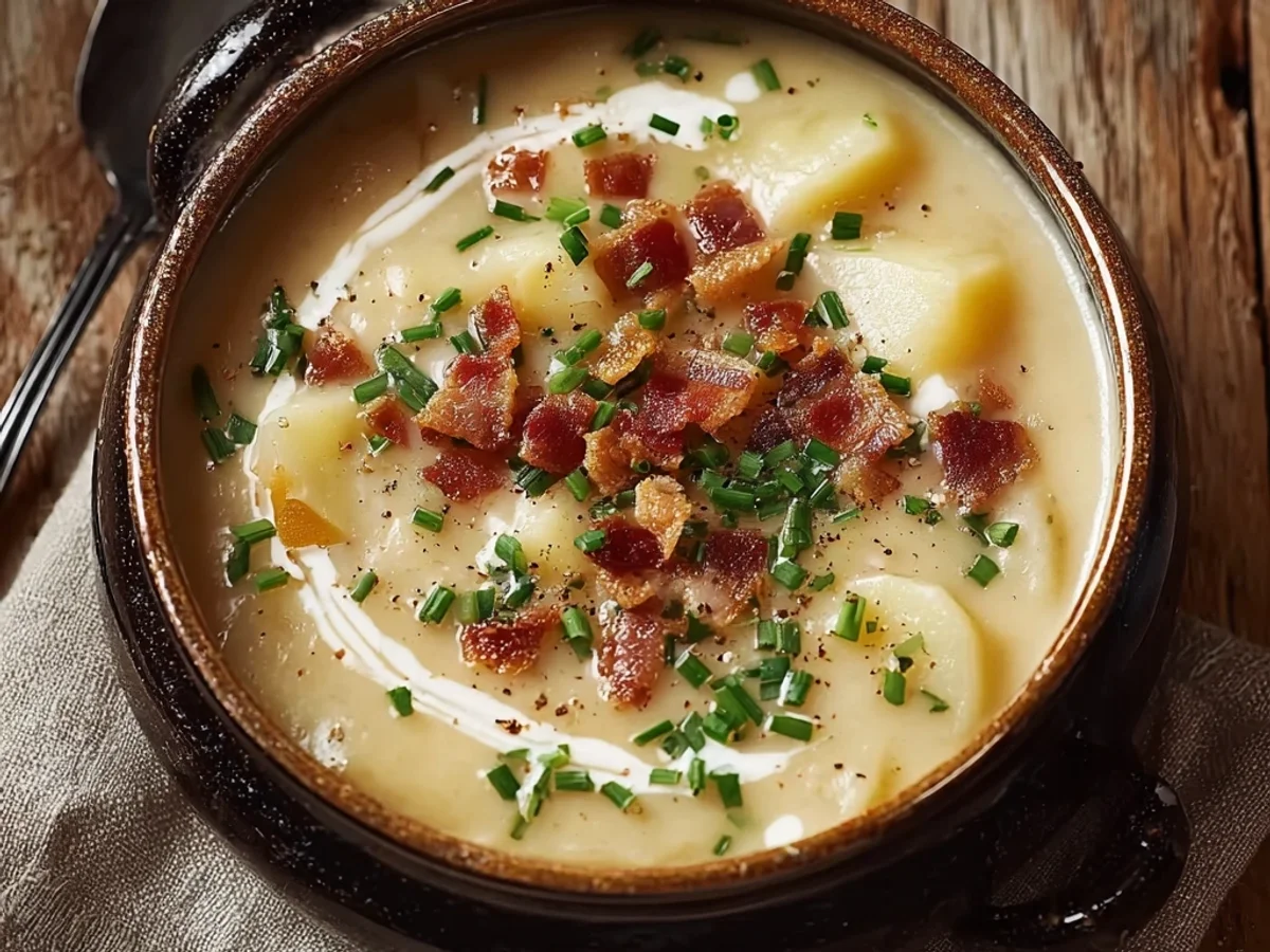 Creamy Crock Pot Crack Potato Soup: Easy Comfort - Featured Image