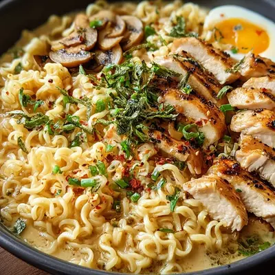 Creamy Garlic Chicken Ramen: Rich & Flavorful Noodles