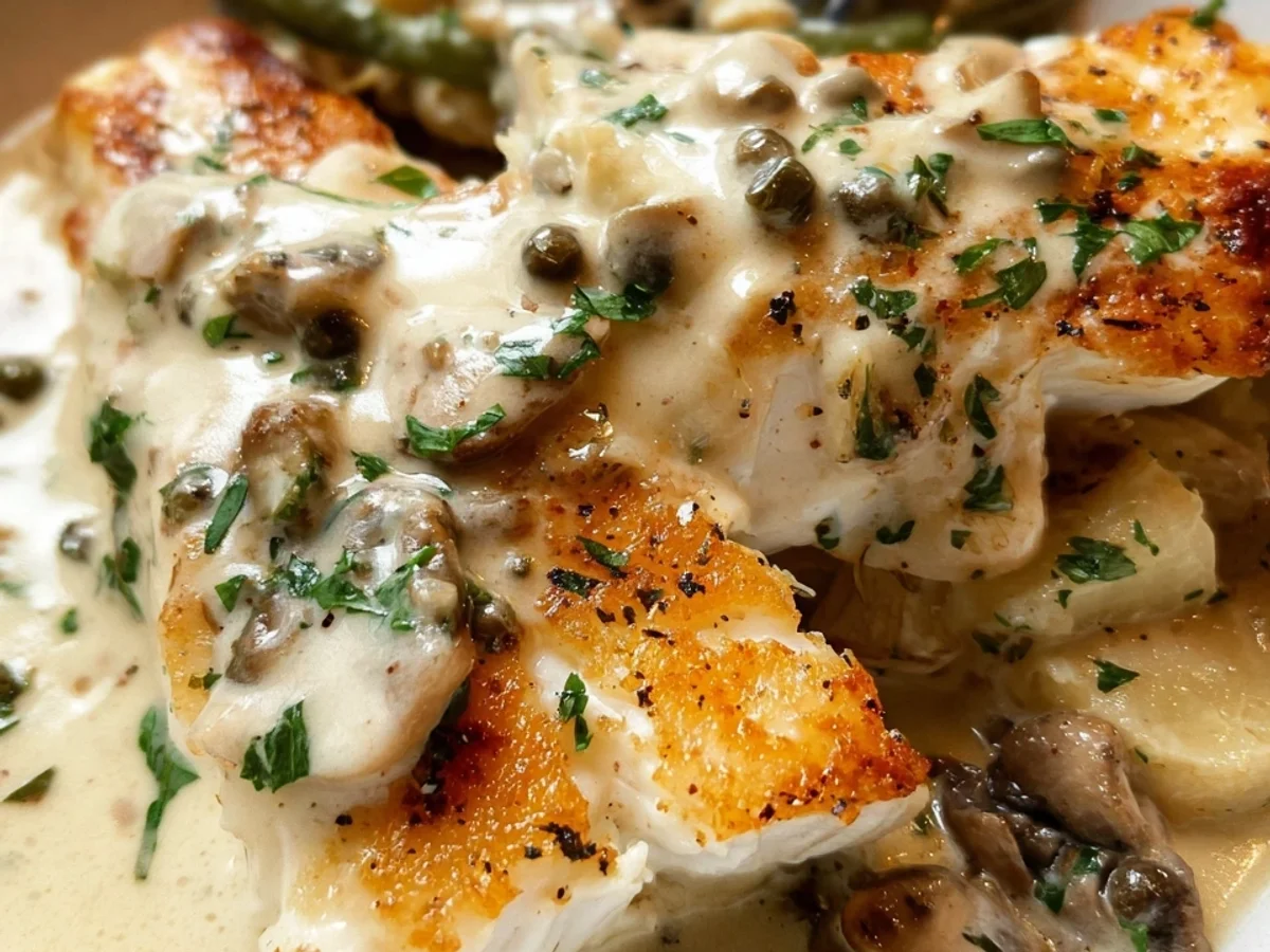 Creamy Halibut Dinner with Savory Chicken Broth - Featured Image