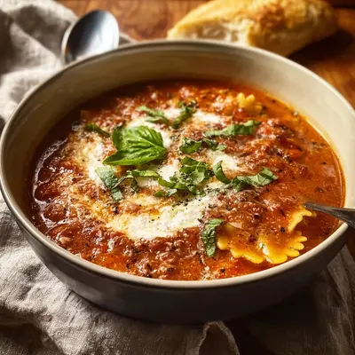Creamy Lasagna Soup: Weeknight Comfort, No Layering Needed