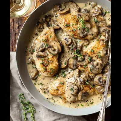 Creamy Mushroom Chicken: Simple Skillet Dinner