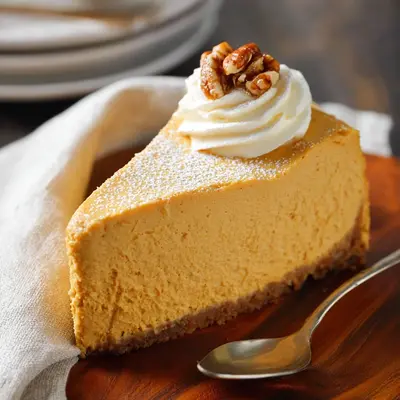 Creamy Pumpkin Cheesecake Recipe with Spiced Graham Crust