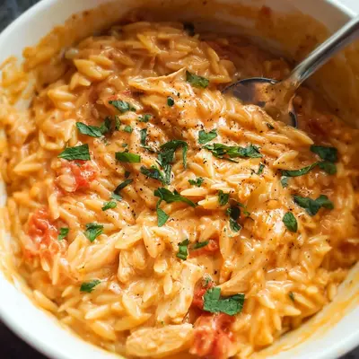 Creamy Tomato Orzo with Chicken: Easy Weeknight Meal