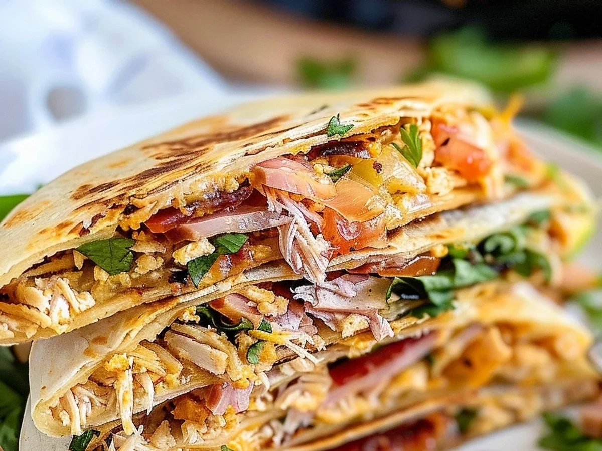 Crispy Air Fryer Ranch Crunchwrap: Chicken, Turkey, Ham - Featured Image