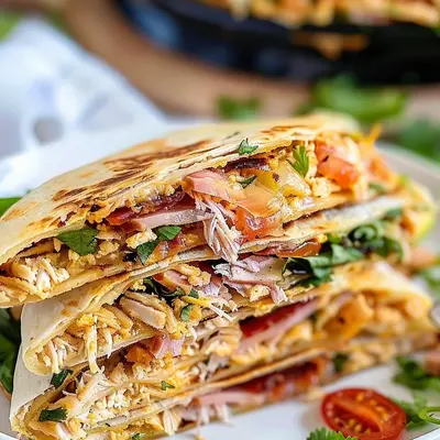 Crispy Air Fryer Ranch Crunchwrap: Chicken, Turkey, Ham