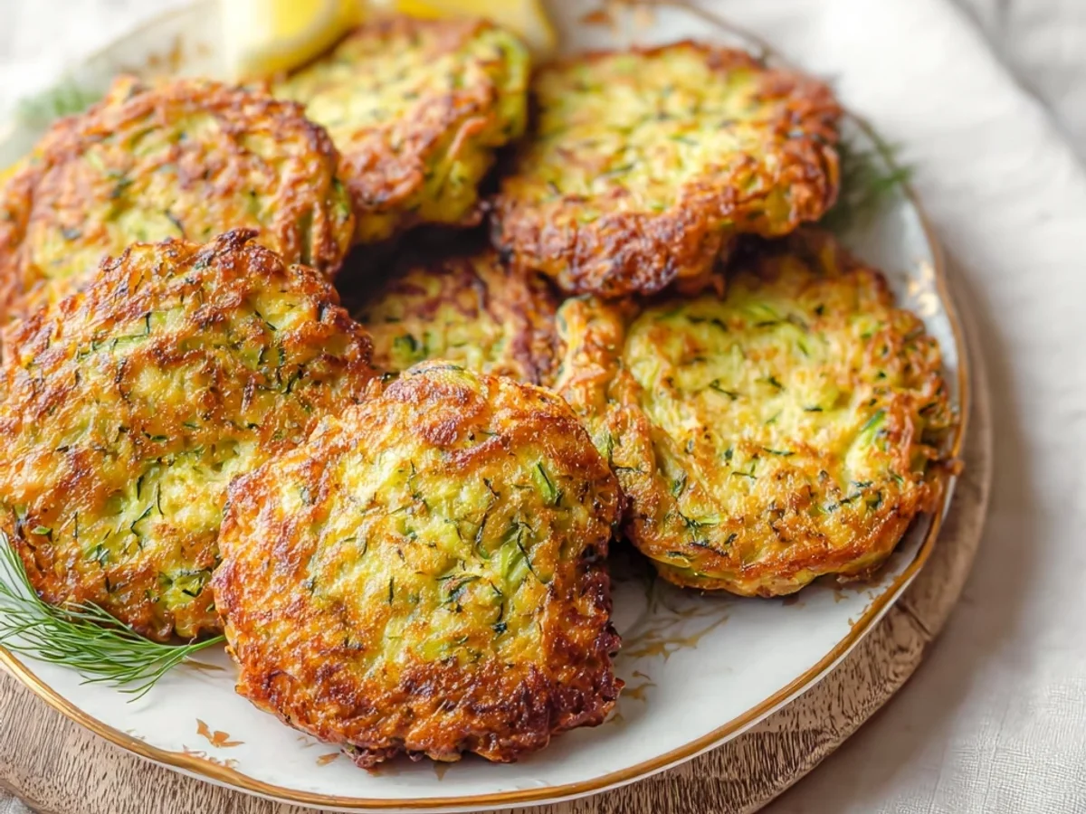 Crispy Air Fryer Zucchini Fritters: A Quick Snack - Featured Image