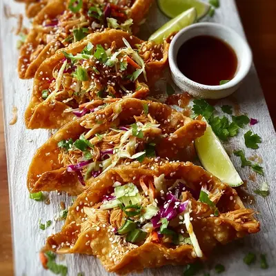 Crispy Chicken Wonton Tacos: A Fun Weeknight Twist