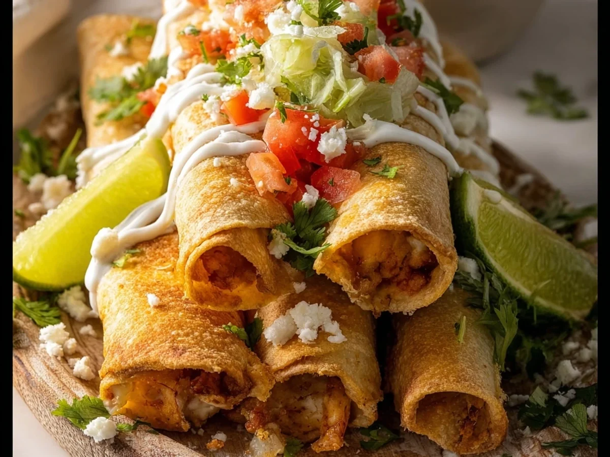 Crispy Quick Easy Chicken Flautas for Weeknights - Featured Image