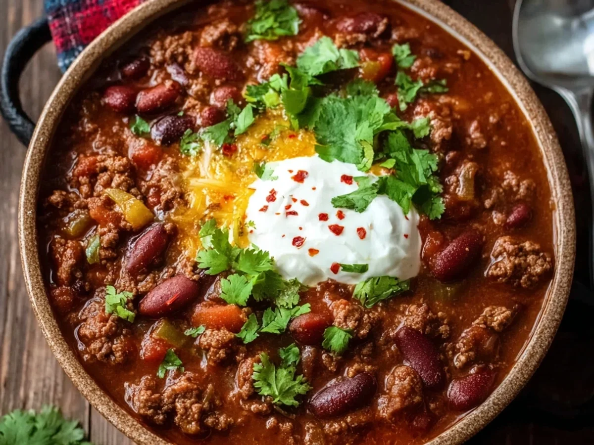 Crockpot Chili with Beef and Beans: Slow Cooked Hearty Meal - Featured Image