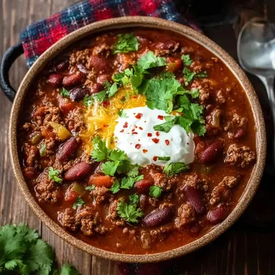 Crockpot Chili with Beef and Beans: Slow Cooked Hearty Meal