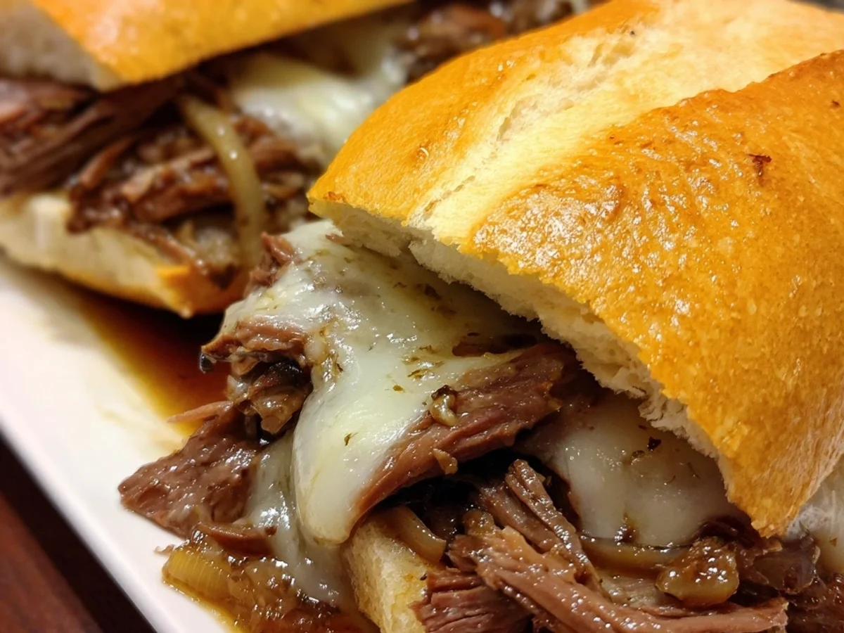 Crockpot French Dip Sandwiches: Easy Slow Cooker Recipe - Featured Image