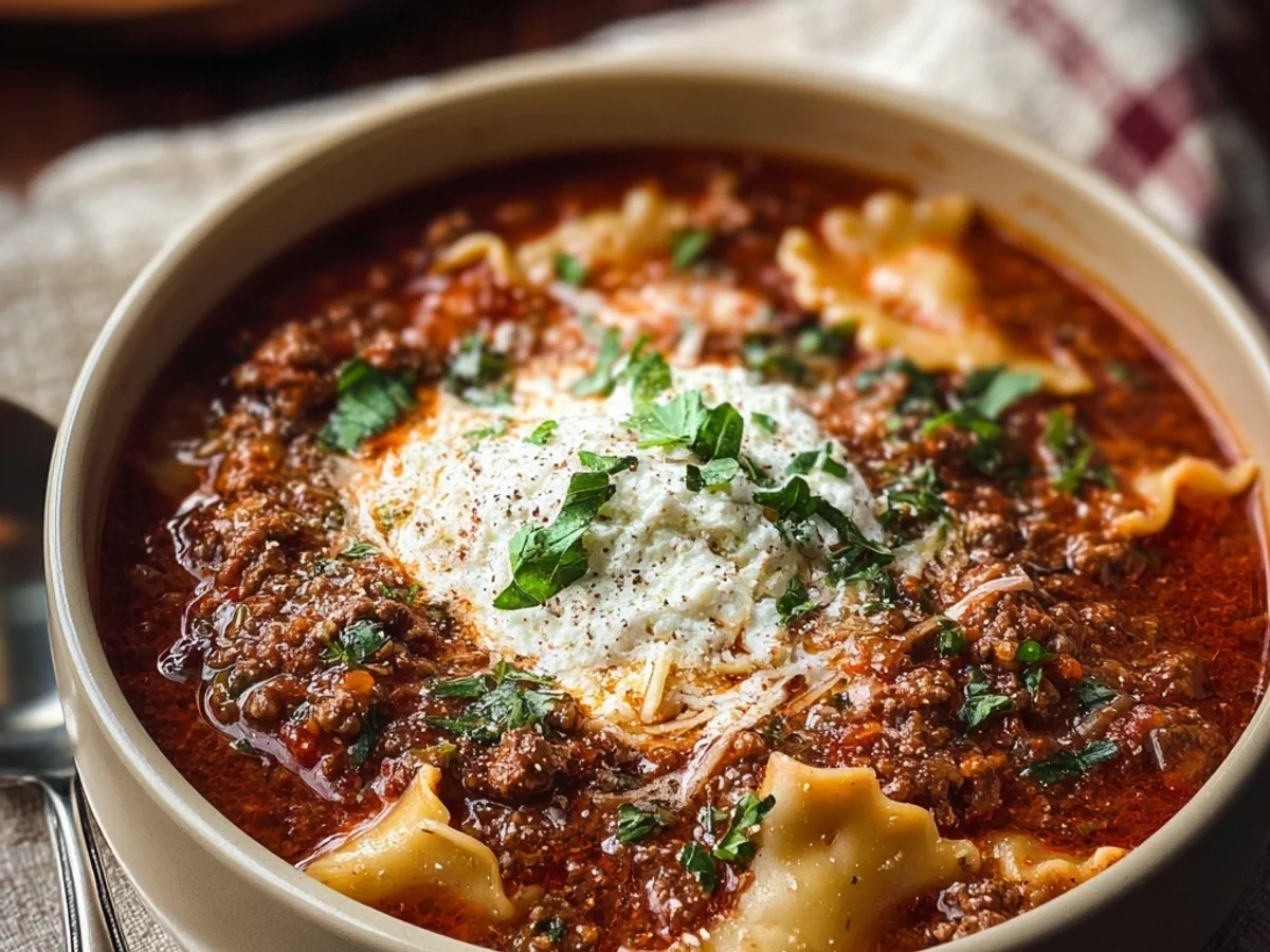 Crockpot Lasagna Soup: Easy Weeknight Meal - Featured Image