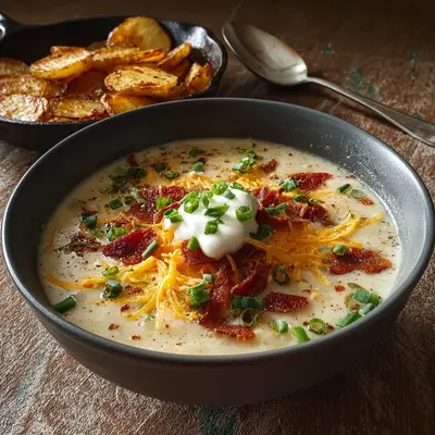 Crockpot Loaded Potato Soup: Hearty Creamy Goodness