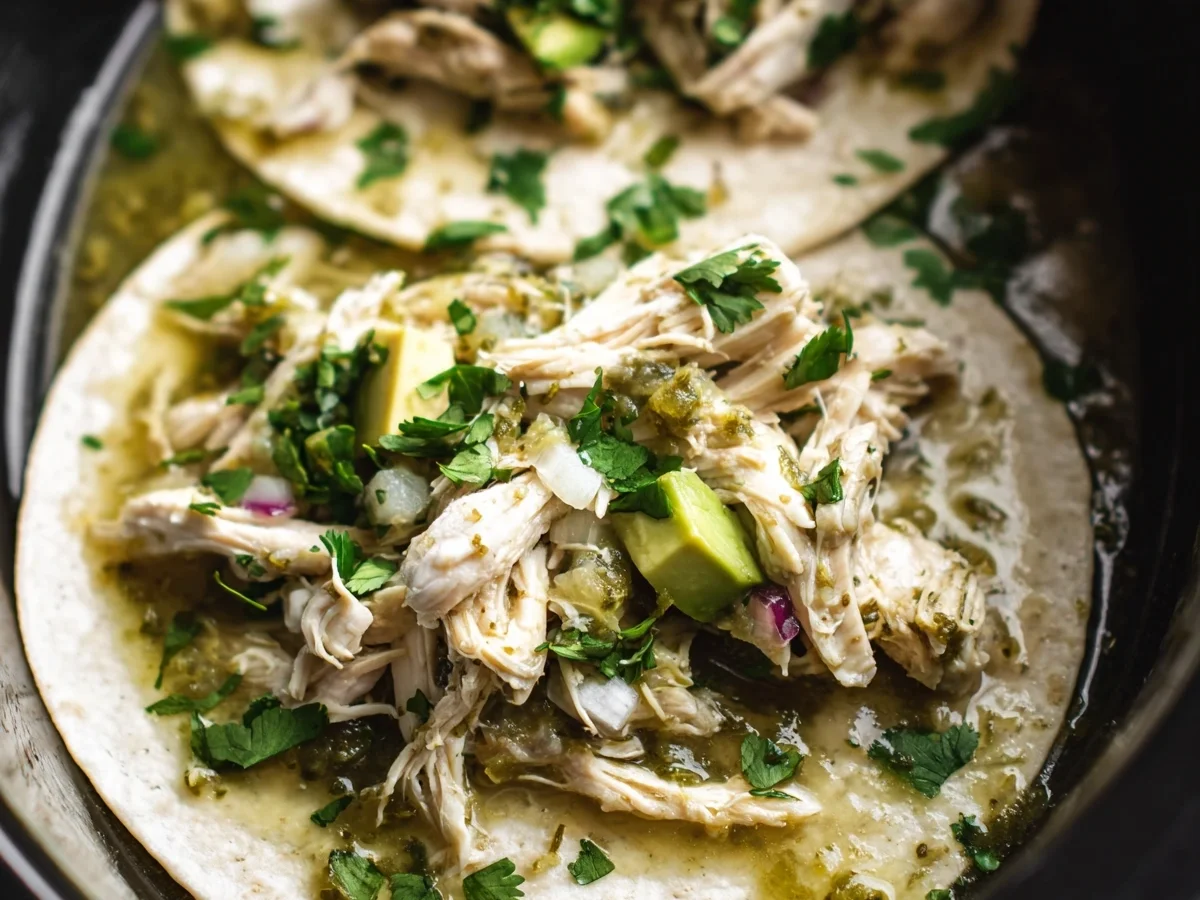 Crockpot Salsa Verde Chicken: Easy Slow Cooker Meal - Featured Image