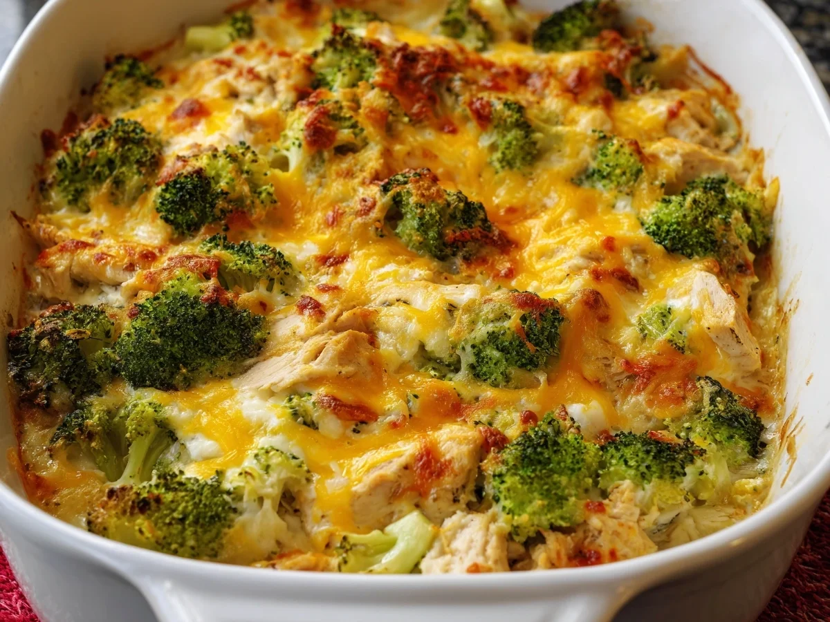 Easy Low Carb Chicken Casserole for a Healthy Dinner - Featured Image