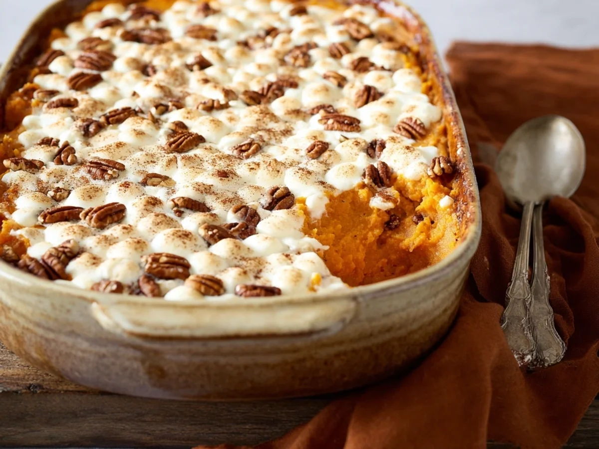 Easy Sweet Potato Casserole Recipe: Velvety, Spiced Goodness - Featured Image