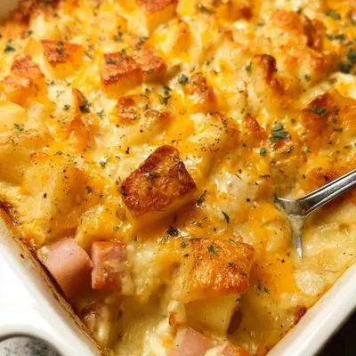 Easy Turkey Ham & Potato Casserole Recipe