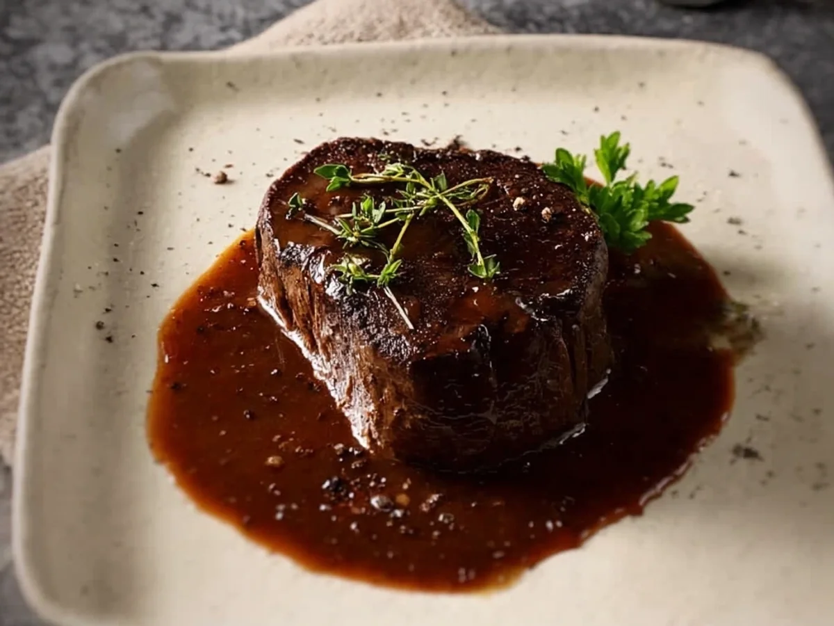 Filet Mignon with Rich Broth Sauce: Simple Elegance - Featured Image