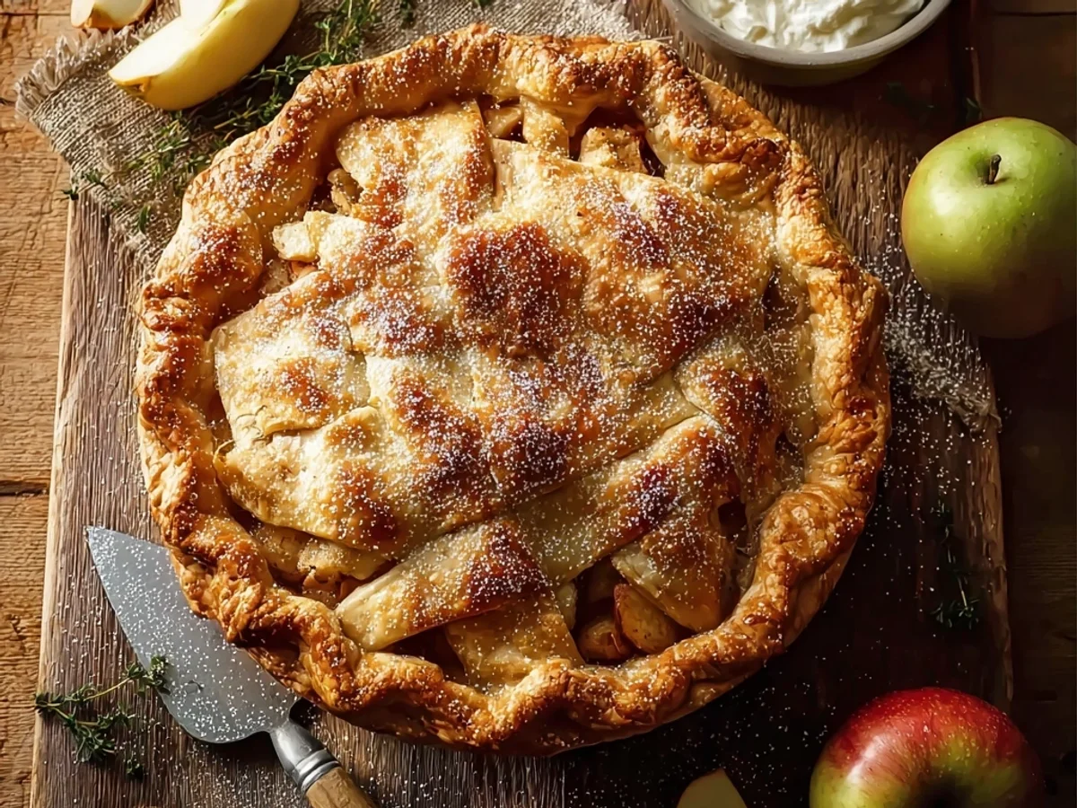 Flaky Apple Pie: Rustic & Simple Baking Recipe - Featured Image