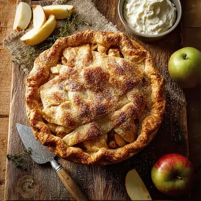 Flaky Apple Pie: Rustic & Simple Baking Recipe