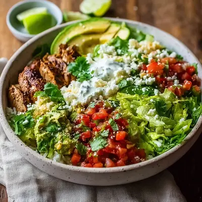 Flavorful Low Carb Burrito Bowl with Zesty Lime Chicken