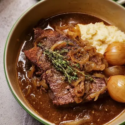 French Onion Pot Roast (Slow Cooker or Dutch Oven)