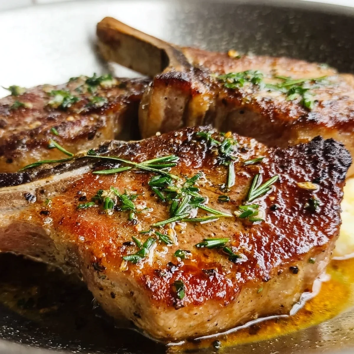 Garlic Butter Pan Seared Lamb Chops (20-Minutes)