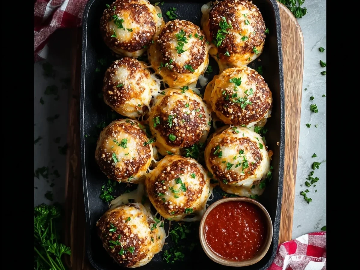 Garlic Parmesan Cheeseburger Bombs: Cheesy, Savory Bites - Featured Image