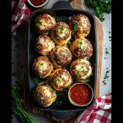 Garlic Parmesan Cheeseburger Bombs: Cheesy, Savory Bites