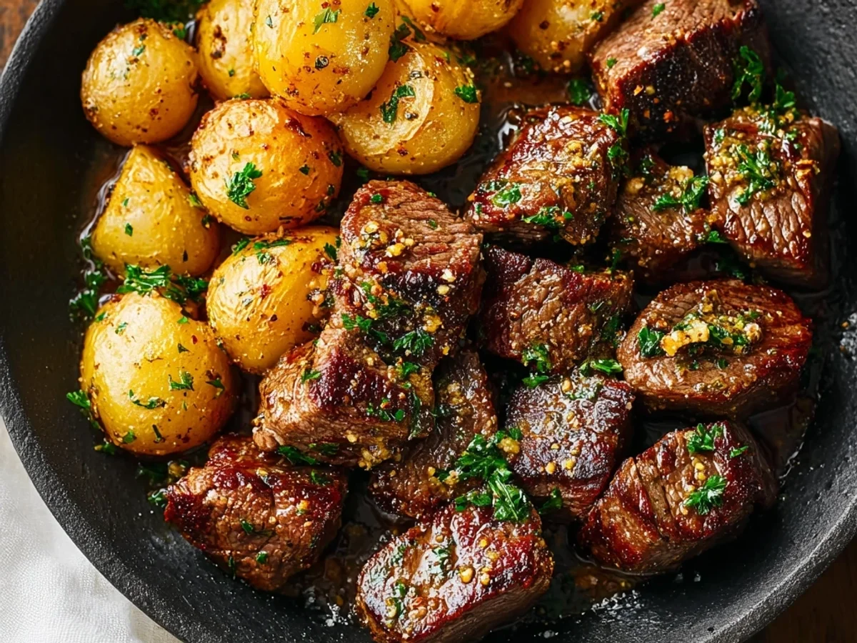 Garlic Steak Bites and Potatoes: A Weeknight Favorite - Featured Image