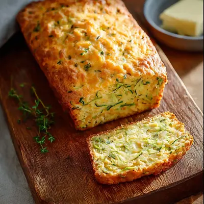 Green Onion Zucchini Cheddar Quick Bread: Savory Slice