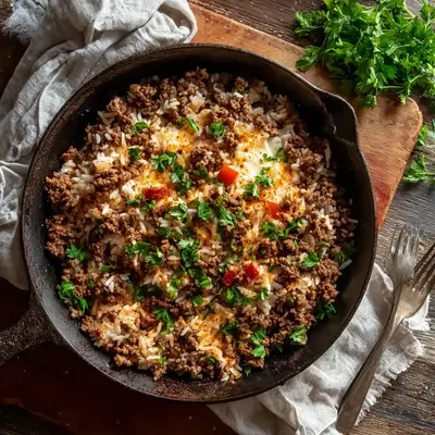 Ground Beef and Rice Skillet: Simple One-Pan Dinner