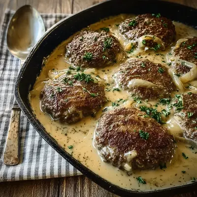 Hearty Amish Hamburger Steak Bake for Family Dinners
