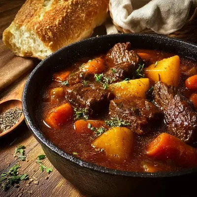 Hearty Beef Stew: Slow-Cooked Comfort in a Pot
