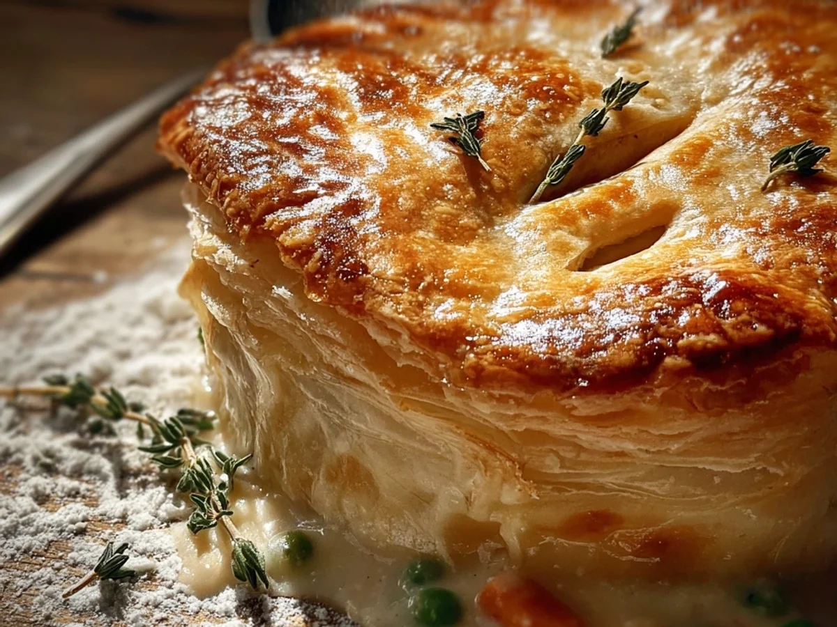 Hearty Chicken Pot Pie: Flaky Crust, Creamy Filling - Featured Image