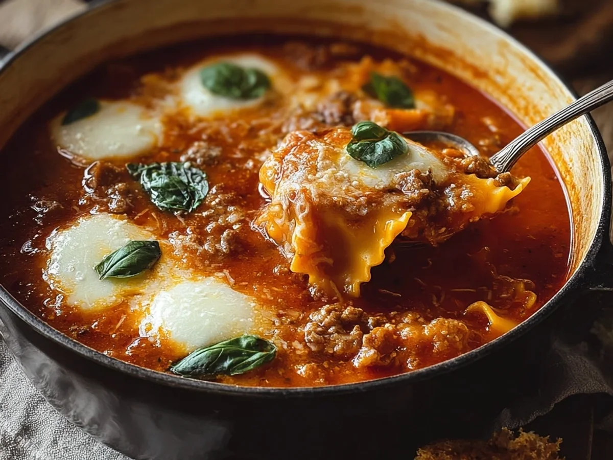 Hearty Crock Pot Lasagna Soup: Simple Weeknight Meal - Featured Image