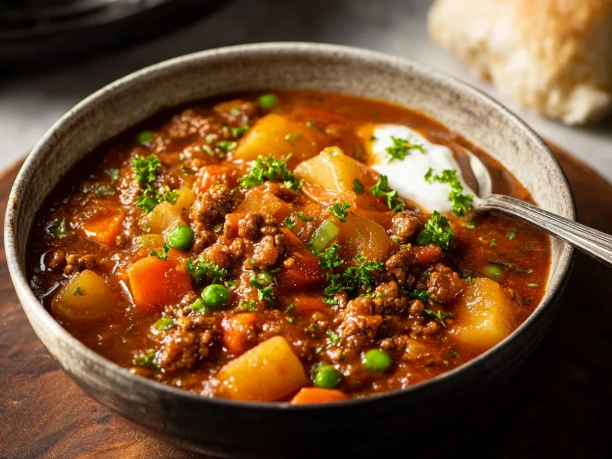 Hearty Hamburger Stew: Weeknight Pot Luck Favorite - Featured Image