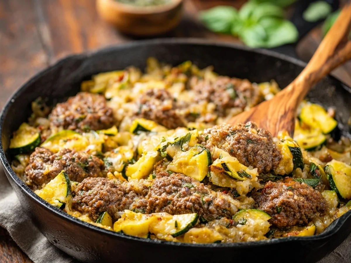Hearty Hamburger Zucchini Skillet: Simple Family Dinner - Featured Image