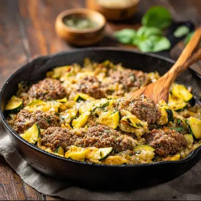 Hearty Hamburger Zucchini Skillet: Simple Family Dinner