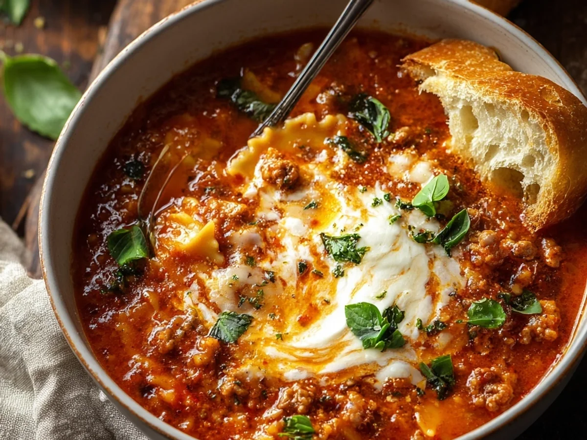 Hearty Lasagna Soup: One-Pot Comfort Meal - Featured Image